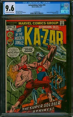 Buy Astonishing Tales #19 🌟 CGC 9.6 🌟 Ka-Zar Gemini & Plunderer! Marvel Comic 1973 • 104.84£