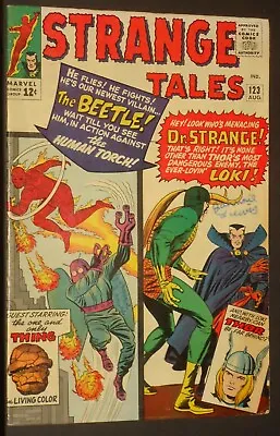 Buy Strange Tales #123 Aug 1964 1st App. Of The Beetle Fine, Handwriting On Cover • 544.59£