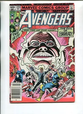 Buy Avengers 229 Vf- Wpgs Rare Newsstand V1 Marvel Comics 1983! Death Of Egghead!!!! • 7.76£