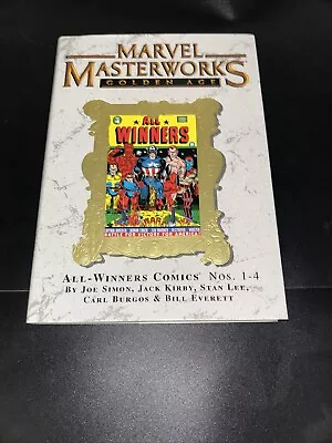 Buy Marvel Masterworks Golden Age All-Winners Comics Nos. 1-4 Hardcover Marvel NM • 27.17£
