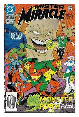 Buy Mister Miracle #27 : NM- :  Party Up!  : Justice League America • 1.95£