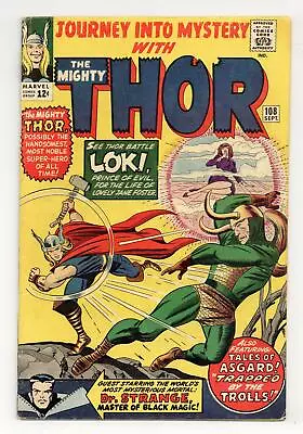 Buy Thor Journey Into Mystery #108 VG+ 4.5 1964 • 81.54£