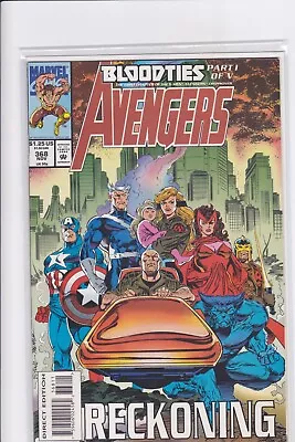 Buy Avengers #368 1993 Bloodties Pt1 X-Men USAgent Black Knight Marvel Comics VF+ • 2.49£