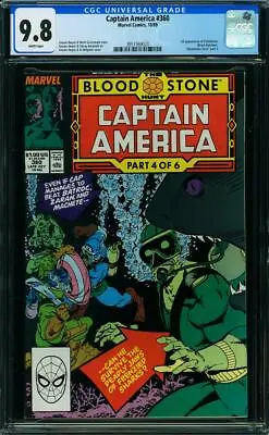 Buy Captain America #360 CGC 9.8 1989 1st Crossbones! White Pages! M12 320 Cm Bin • 107.13£