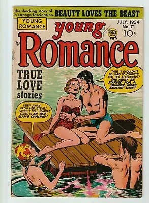 Buy Young Romance #71 Comic Book 1954 Rare Swimsuit Good Girl Cover VG+ • 116.49£