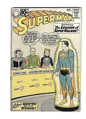 Buy Superman #147 1961 1st App. Legion Of Super-Villains Fa/GD (LF006) • 23.28£