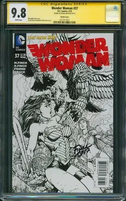 Buy Wonder Woman 37 CGC SS 9.8 David Finch Sketch Variant Justice League 2019 Movie • 155.31£