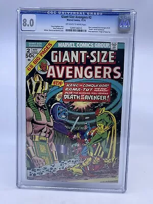 Buy Giant-Size Avengers #2 1974 CGC 8.0 VF Celestial Madonna Mantis Kang Rama Tut • 116.49£