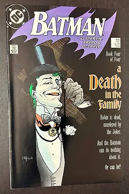 Buy BATMAN #429 (DC Comics 1989) -- Death In The Family -- Joker Cover -- VF/NM • 9.89£