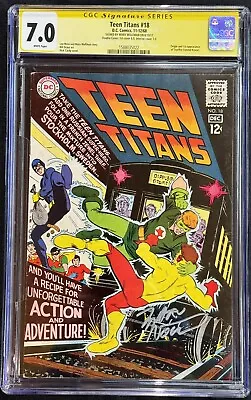 Buy Teen Titans #18 CGC 7.0 Signed Marv Wolfman 1st Starfire Double Cover • 306.76£