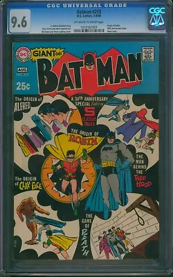 Buy Batman #213 ⭐ CGC 9.6 ⭐ 30th Anniversary Robin Origin Silver Age DC Comic 1969 • 620.51£
