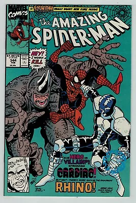 Buy Amazing Spiderman 344 1st Cletus Kasady & Cardiac Marvel Comics 1991 VF NM • 15.52£