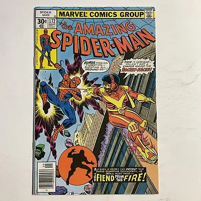 Buy Amazing Spider-Man 172 1977 FN/VF Fine/very Fine 7.0 Newsstand Marvel  • 19.41£