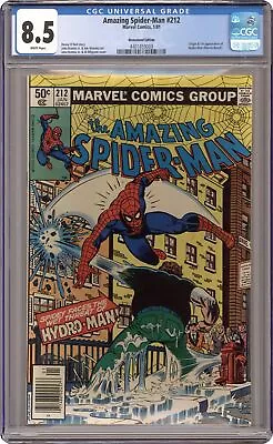 Buy Amazing Spider-Man #212N CGC 8.5 Newsstand 1981 4401859009 • 74.55£