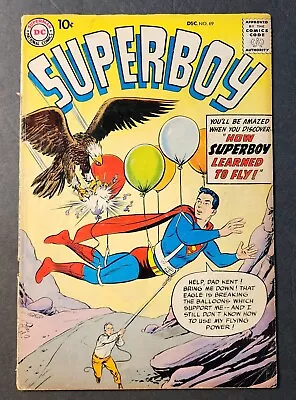 Buy Superboy #69  Dec 1958  How Superboy Learned To Fly • 15.53£
