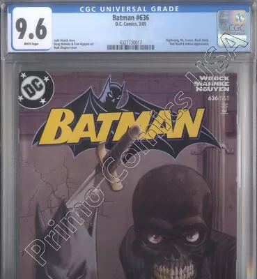 Buy PRIMO:  BATMAN #636 BLACK MASK 2005 DC Comics CGC 9.6 NM+ • 42.67£