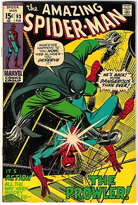 Buy Amazing Spider-Man (1971) #93 Stan Lee First: Arthur Stacy Marvel Comics • 29.88£