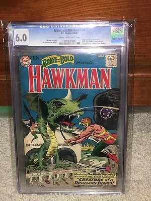 Buy Brave And The Bold #34 CGC 6.0 DC 1961 1st Hawkman! Hawkgirl Silver! F8 978 Cm • 1,005.71£