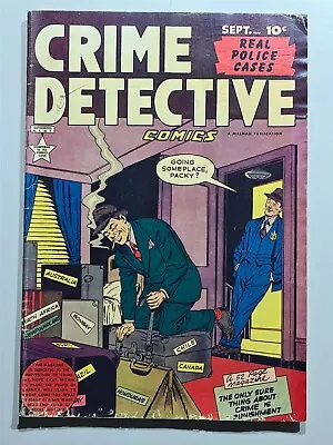 Buy Crime Detective Comics Vol 1 #10 Vg (4.0) September October 1949 Hillman • 34.99£