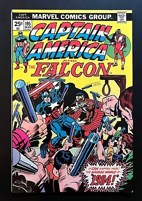 Buy *Captain America And The Falcon* #195 Jack Kirby Cover & Art Marvel Comics 1976 • 6.21£