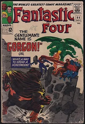 Buy Marvel Comics FANTASTIC FOUR #44 1965 First Appearance Of Gorgon VG-/GD! • 23.30£