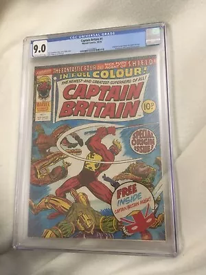 Buy Captain Britain 1 Cgc 9.0 ( True Origin And 1st App Captain Britain ) • 475£