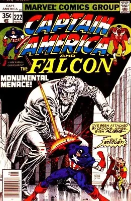 Buy CAPTAIN AMERICA #222 F/VF, Marvel Comics 1978 Stock Image • 5.44£