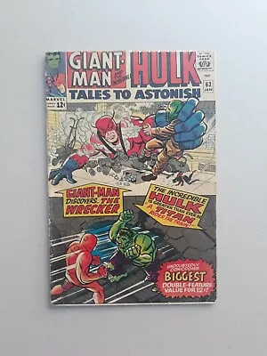 Buy Tales To Astonish 63 Marvel Comics 1965 Leader 1st Appearance  • 50.48£