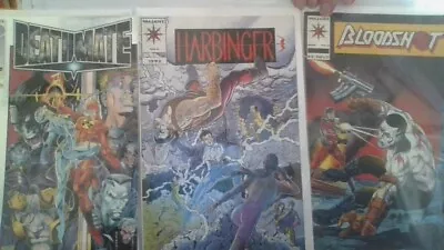 Buy VALUABLE VALIANTS Deathmate Prologue,  Harbinger # 0  Bloodshot # 2  1993 BOARDS • 12£