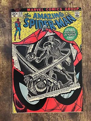 Buy Amazing Spider-Man #113 - GORGEOUS HIGHER GRADE - Doc Ock - Marvel 1972 • 7.38£