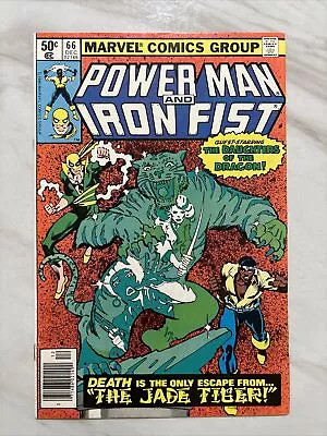 Buy Power Man And Iron Fist #66 (1980) VF- Newsstand 2nd Appearance Sabretooth! 🔑 • 11.61£