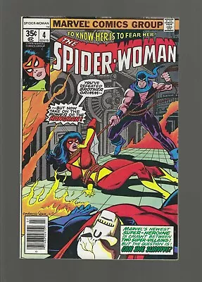 Buy Spider-Woman #4 (Marvel,1978) VF 8.0 Hangman App, 35 Cent Cover, Infantino Cover • 19.42£