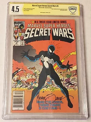 Buy SECRET WARS #8 Verified Michael Zeck AUTOGRAPH CBCS 4.5 Not CGC Marvel Comic BIN • 135.91£