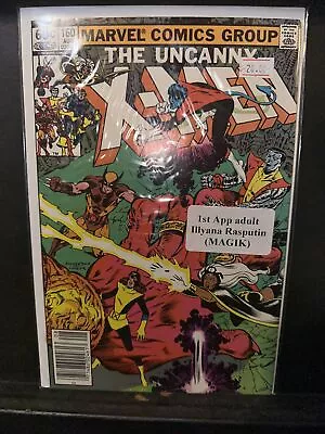 Buy Uncanny X-Men #160 1st Illyana Rasputin 🔑 1st S'ym Marvel 1982 • 10.48£