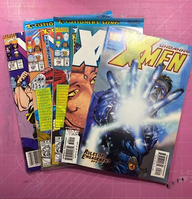 Buy Uncanny X-Men Lot 278 295 296 399 422 (1991 To 2003) From FN To NM With Cards • 2.32£