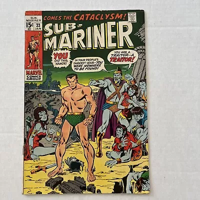 Buy SUB-MARINER #33 (Marvel 1971) Mid Grade, 2 • 35.57£