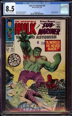 Buy Tales To Astonish # 95 CGC 8.5 OW/W (Marvel, 1967) High Evolutionary Appearance • 97.08£