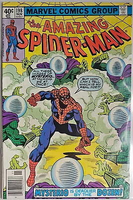 Buy Amazing Spider-Man #198 (11/1979) - Mysterio (Doctor Reinhardt)  F/VF - Marvel • 17.81£