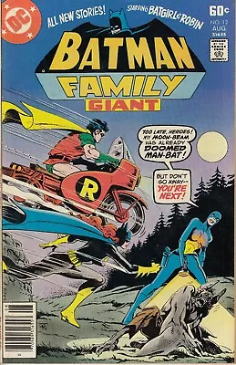 Buy BATMAN FAMILY 12...VF/NM...1977...Jim Aparo...Vince Colletta...Bargain! • 12.99£