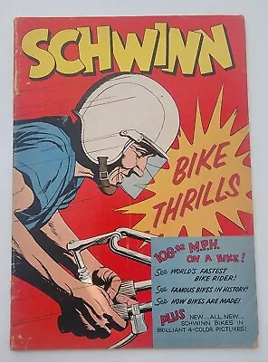 Buy Schwinn Bike Thrills 1959 FN- Promotional Comic Book Bicycle Catalog, Silver Age • 30.29£