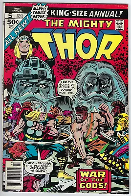 Buy Thor Annual 5 King-Size 1976 VF 8.0 Englehart 1st Toothgnasher & Toothgrinder • 15.52£