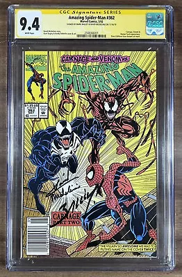 Buy Amazing Spider-man #362 Cgc Ss 9.4 - Newsstand - Signed By Bagley & Michelinie • 175.05£