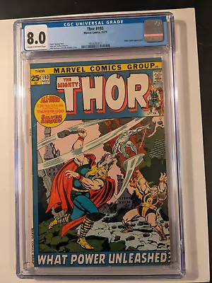 Buy THOR # 193 CGC 8.0 Silver Surfer App. Gerry Conway Marvel November 1971 • 89.31£