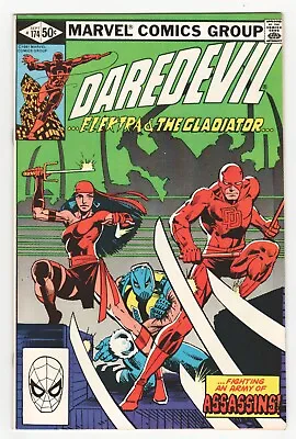 Buy Daredevil #174 - ELEKTRA - 1st The Hand - FRANK MILLER Story & Cover Art NM- 9.2 • 31.05£