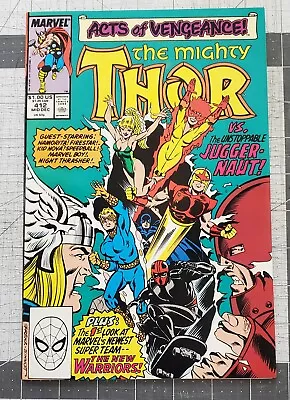 Buy Mighty Thor #412 (Marvel, 1989) 1st Full Appearance  Of The New Warriors VF/NM • 11.64£