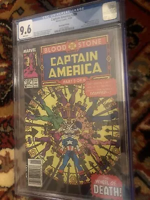 Buy Captain America #359 Cgc 9.6 White Pages Newsstand Edition Marvel 1989 • 46.67£