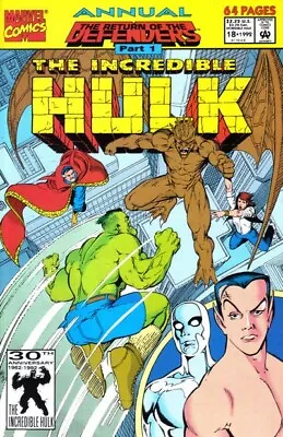 Buy Free P & P; Incredible Hulk Annual #18, 1992:  Return Of The Defenders , Part 1 • 4.99£