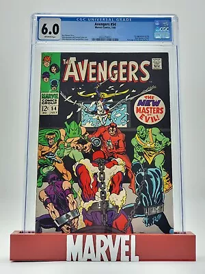 Buy Avengers #54 Comic 1968 CGC 6.0 1st App New Masters Of Evil & Silver Surfer AD • 77.65£