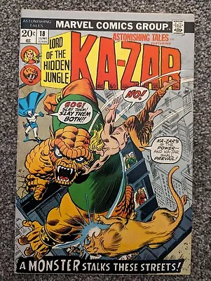 Buy Astonishing Tales 18 Featuring Ka-Zar. Gemini. Marvel 1973. Combined Postage • 2.49£