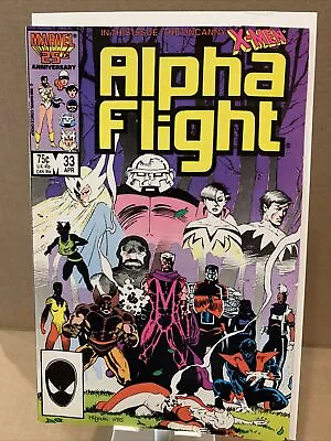 Buy Alpha Flight #33 1st Lady Deathstrike! Marvel 1986 Marvel Comics HIGH GRADE • 13.98£